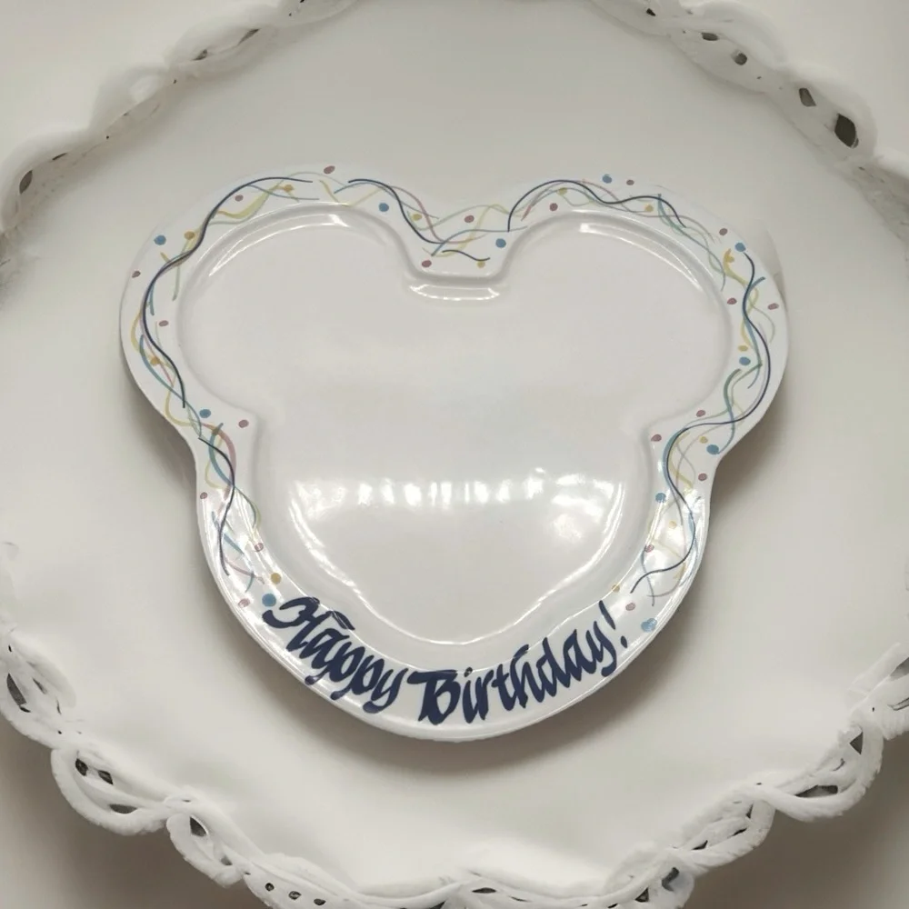 Mickey Mouse Disney “ Happy Birthday” Plate
